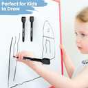 Kosiz 96 Pcs Magnetic Dry Erase Markers Fine Tip Magnetic Whiteboard Markers with Eraser Cap Colorful Dry Erase Markers Low Odor for Office School(Black)