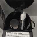 Single Serve Hot & Iced Coffee Maker, for K Cup Pod and Grounds, 6 to 24oz Brew Size, Slim Compact for Small Spaces, Descaling Reminder, with Reusable Filters, Black