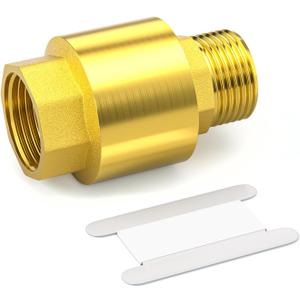 GASHER 1PCS Brass Check Valve DN25 1" Female and Male Thread, Backflow Prevention, One Way Check Valves