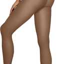 Vertvie Women's Fleece Lined Tights Sheer Fake Translucent One Seam Warm Pantyhose Thick High Waisted Thermal Leggings Winter 220g-Thick Fleece,Small-Medium Plus)