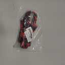 Malier Christmas Dog Collar With Bow Tie, Classic Plaid Soft Durable Holiday Collar for Small Medium Large Dogs Pet Puppy (Red & Black, Small)