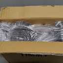 Plastic Hangers 50 Pack Heavy Duty Dry Wet Clothes Hangers with Non-Slip Pads Space Saving 0.2" Thickness Super Lightweight Organizer (Gray)