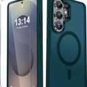 3 x YENAPOON for Samsung Galaxy S26 Ultra Case, Matte Magnetic Phone Cover [with 1 Screen Protector] [Support for MagSafe] [Shockproof Military Grade Protection] Translucent Frosted Back, Blue