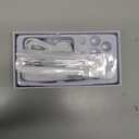 Rechargeable Blackhead Vacuum Pore Cleaner - 5 Attachments & 3 Suction Levels for Deep Facial Cleansing, USB-Powered Blackhead Remover for Women and Men (White)