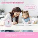 Yunbaoit Visual Timer with Protective Case, Unicorn Disk 60 Minute Countdown Timer for Kids and Adults, Silent Time Management Tool(Pink)