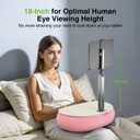 elitehood 18 inch Kindle Stand for Reading in Bed, Adjustable Tablet Pillow for Lap, Soft Kindle Pillow Stand for Bed Compatible with 6-13 inch Cell Phone, iPhone, iPad Pro Air Mini, Tablets, Pink (18in Viewing Height)