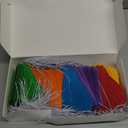 300 Pcs Colored Hang Tags with String Attached,Large Shipping Tags Paper Hanging Tags with Elastic Rope Attached,Writable Gift Tags Blank for All Occasions