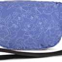 Large Bum Waist Bag for Adults (Various Vibrant Colors and Patterns Available) (One Size, Petal - Bluebell)