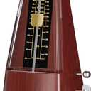 Mechanical Metronome for Piano, Guitar & Drums, Upgraded Movement, 40-208 BPM with 4 Beat Modes, Loud Clear Tempo for Beginners & Musicians, Classic Wind-Up Design, Wooden