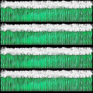 10 Pcs St. Patrick's Day Parade Float Gold Green Decoration with Foil Fringe Garland Set of 4 and Metallic Twist Garland Set of 6 Shiny Metallic Tassel Banner Ideal for Parade, Green and White