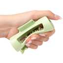 The Original Mello Hair Claw Clip Squishy Claw Clip Made in Korea Patent Pending 30021976 (Green, Medium)