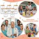 LemonRoad 10 Pcs Volunteer Appreciation Month Gifts 16oz Drinking Glasses with Lids and Straw Thank You Cups Gifts for Volunteer Employees Staff Coworkers Office