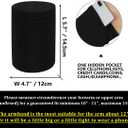 2pcs Small Fitness Cell Phone Armband Sleeve for Fitness Running Arm Band Pouch for Fitness Exercise Workout for iPhone 5 5S SE 6 6S 7 8 11 12 XS XR 13 Airpods Android Samsung Galaxy S5 S6 S7