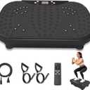 Vibration Plate Exercise Machine - 1-99 Speed Levels, 10 Workout Modes with Bluetooth & Resistance Bands, Whole Body Fat Shaker for Weight Loss, Home Office Gym Equipment