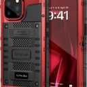 Mitywah Waterproof Case for iPhone 14 Pro Max, Heavy Duty Shockproof Case with Built-in Screen Protector, Full Body Underwater Protective Metal Case 6.7 inch, Red