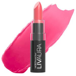 MOODmatcher LIVAURA Long Lasting Lipstick for Women  Color Changing Moisturizing Cream Lipsticks, Smudge Proof Lip Stick, Easy to Apply Lip Makeup, Made in USA (Pink)