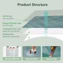 STICKGOO 10 Sheets Thicker Herringbone Peel and Stick Backsplash, 12.69.7 Stick on Wall Tiles, Self Adhesive Tile Sticker for Kitchen Backsplash and Bathroom, Blue Teal