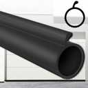 Gaahing 0.19" P-Bulb Garage Door Bottom Seal Strip - Replacement Impact Buffer Weatherstripping, Fits Single Track Overhead Door (9.8 FT, Black)