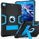 Cantis Case for ipad 9th Generation/ 8th Generation/ 7th Generation, Slim Heavy Duty Shockproof Rugged Protective Case with Built-in Stand for iPad 10.2 inch 2021/2020/2019, Black+Blue | Slim, Heavy Duty, Shockproof, Rugged, Protective Case, with Built-in Stand