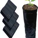 Thick Black Plastic Ziplock Grow Bags for Vegetables & Strawberries, Reusable Polypropylene Planting & Storage Bags, 30 PCS