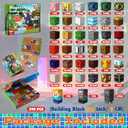 240 PCS Magnetic Blocks - Magnetic Building Block, Stacking Magnet Building Cubes for Kids, Magnetic Construction Toy for Boy Girl, STEM Montessori Sensory Toy Ages 3-12 Years Old Birthday Gift
