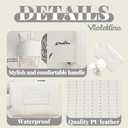 Travel Makeup Bag, Large Capacity Cosmetic Bag for Women, Water resistant Portable Pouch Open Flat Toiletry Bag Makeup Organizer with Handle (White)