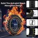BANGTING 2PCS 60/70-6.5 Scooter Tire, 10x2.5 inch Tire Solid for Segway Ninebot Max G2 / G30 / G30D / G30E / G30E / G30LP / G30D II / G30 Max, 10x2.5-6.5 Tires Replacement for Electric Scooter (Yellow