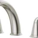 VXV Bathroom Faucet 3 Hole, 8 Inch Widespread Bathroom Sink Faucet for Lavatory Vanity with Pop-up Drain Brushed Nickel