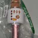 Move2Play, Kids Karaoke Microphone | Includes Bluetooth & Pre-Loaded Songs | Birthday Girls Present for All Ages, 2, 3, 4, 5+ Year Old Girls, Boys & Toddlers (Pink)