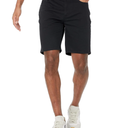 Amazon Essentials Men's Slim-Fit 9" Stretch Chino Short, Black, 36