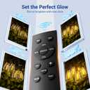 Sikitul 15FT LED Outdoor String Lights with Remote, One Continuous Strand Patio Lights with 8+1 Shatterproof S11 Bulbs, Dimmable 2200K Warm White, Timer & 3 Modes, Low Voltage for Backyard Garden