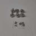 Retro Style Tea Leaf Mesh Strainer Infuser Set - 6 Pcs Stainless Steel Tea Ball Strainer with Charm Pendant & Extended Chain Hook