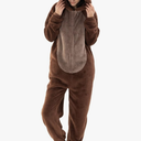 Snug Fit Unisex Adult Onesie Pajamas, Flannel Cosplay Animal One Piece Halloween Costume Sleepwear Home wear XXL