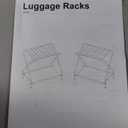 Luggage Rack, Set of 2, Foldable Suitcase Stands for Guest Room