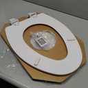 Bemis 1500EC 390 Lift-Off Wood Elongated Toilet Seat, Cotton White (Pack of 1)