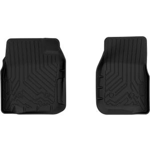 Mixsuper F150 Floor mats-Floor mat for Ford F150/Ford Bronco 1980-1996, F-250/F350 1980-1997 Classic Ford Truck Accessories,All Weather TPE Rubber Floor Liners Protection,Anti-Slip Car Mats, Black