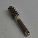 AIMIKE Round Hair Brush, 1 inch Barrel with Boar Bristles, Nano Thermal Ceramic & Ionic Tech, for Blow Drying, Styling, Curling and Shine + 4 Clips (Gold, Unisex, Fine Hair, Short Hair, Anti-Frizz)