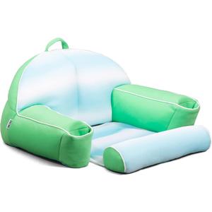 Big Joe Lazy Lounger No Inflation Needed Pool Float with Footrest and Headrest, Quick Draining Fabric