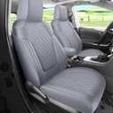 Rav4 Seat Covers Custom Fit for Toyota Rav4 Full Set Faux Leather Car Seat Covers Waterproof Full Coverage (Grey, 2013-2018 LE/XLE/Premium/Limited)