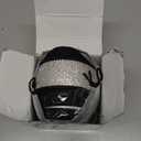 New Diamond Leather Steering Wheel Cover with Bling Bling Crystal Rhinestones, Universal Fit 15 Inch Car Wheel Protector for Women Girls Black (Standard Size[14"1/2-15"])