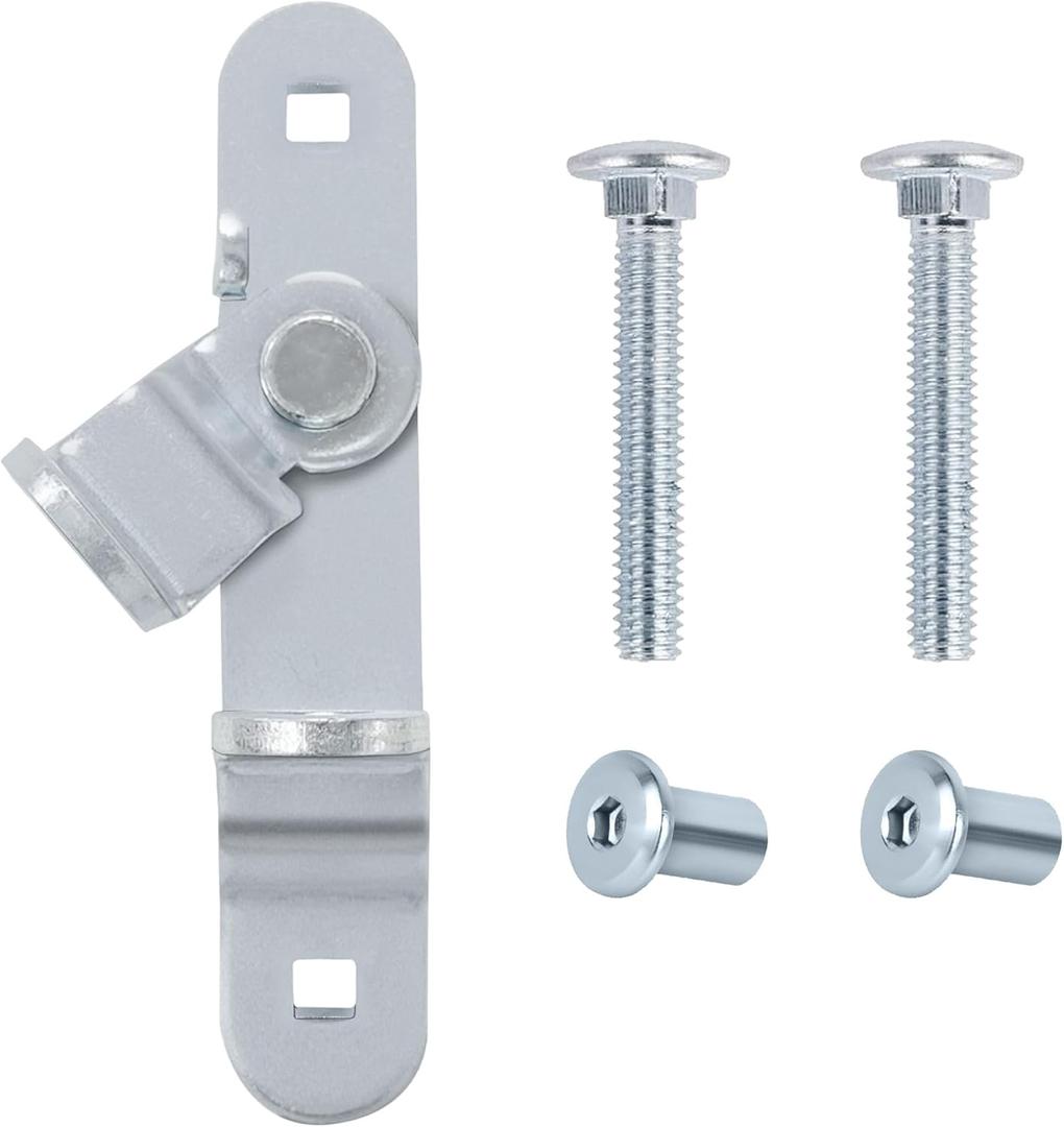 LONFFERY Trailer Door Latch for Cargo Padlock Race Bar Lock Handle Enclosed Car Hauler, Trailer Door Hasp with Screws 2, Nuts 2 (1 PC)