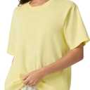 Florence by Mills Women's Short-Sleeve Oversized Boyfriend Tee (Medium)