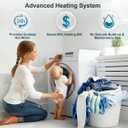 Tankless Water Heater Electric 6.5kW 240V, ECOTOUCH Instant Hot Water Heater On Demand for Sink Faucet, Energy Efficient Point of Use Tankless Water Heater with Self-modulating, ECO65BP Black