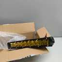 Chelhead UTV Led Light Bar, 11 Inch Single Row Yellow Spot Led Off Road Driving Lights Compatible with RZR XP Turbo, Can Am Maverick X3, Yamaha, Tractor for Hood, Bumper, Grille Lights