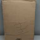 B FSOBEIIALEO Ottoman with Storage for Living Room, Sherpa Folding Storage Ottoman Foot Rest, 30 Inches Collapsible Bedroom Bench White