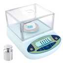 FOUR E'S SCIENTIFIC Lab Scale 500g x 0.001g Accuracy - High Precision Laboratory Analytical Balance with Windshield Digital Scientific Scale Jewelry/Kitchen Scale