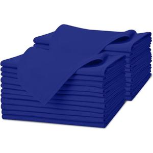 Avalon Kitchen Royal Blue Cloth Napkins Bulk (Pack of 24) - 100% Polyester Dinner Linen Napkins Cloth Washable & Reusable - Durable with Hemmed Edges - Ideal for Parties and Weddings (17x17 Inches)