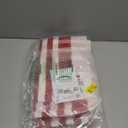 Christmas Red and White Plaid Rug, 3'x5 'Area Rug Indoor Outdoor Rug Front Porch Doormat Cotton Hand-Woven Farmhouse Layered Double Door Mats for Front Porch, Patio, Entryway, Laundry Room