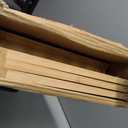 Oceanstar 3-Tier Bamboo Shoe Rack, Natural, 26" W x 23.5" D x 10.7" H
