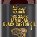 Organic Jamaican black Castor Oil (10.15 fl oz) USDA Certified, Traditional Handmade with Typical and Traditional roasted castor beans smell ,100% Pure black Castor Oil (No Additive, Non GMO)